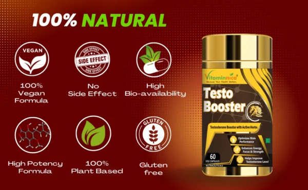 Vitaminnica Testo Booster- 60 Capsules