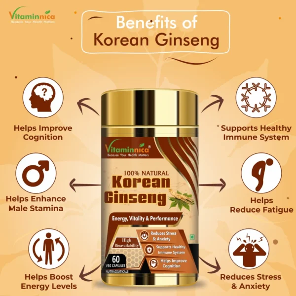 Vitaminnica Korean Ginseng-60 Capsules