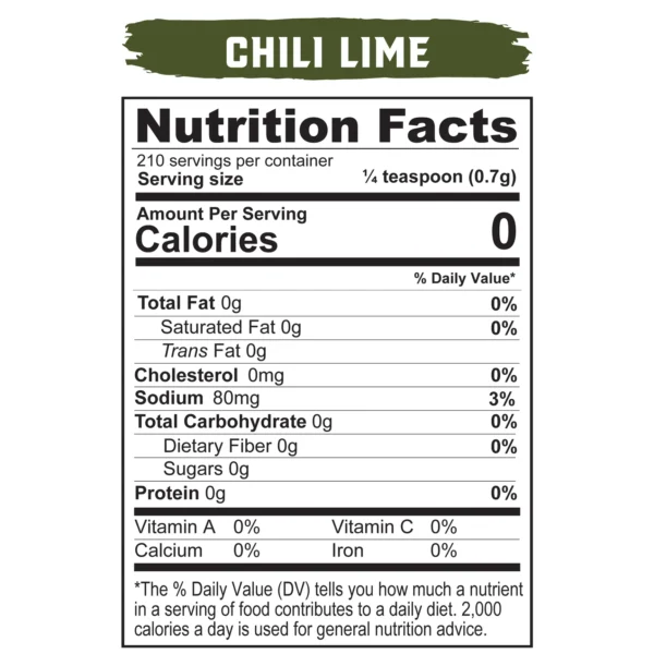 Real Salt® Seasonings Chili Lime Shaker (5.95 Oz.)