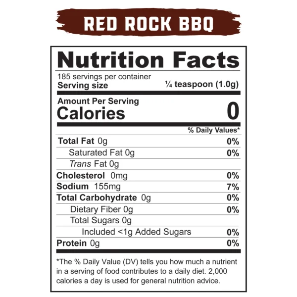 Real Salt® Seasonings Red Rock BBQ Shaker (6.55 Oz.)