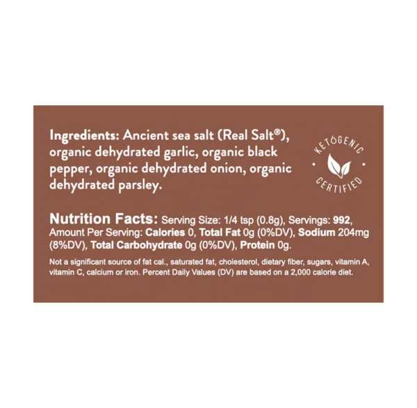 Real Salt® Organic Garlic Pepper (28 Oz.)
