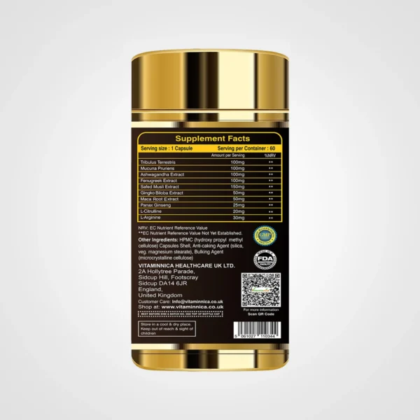 Vitaminnica Testo Booster- 60 Capsules