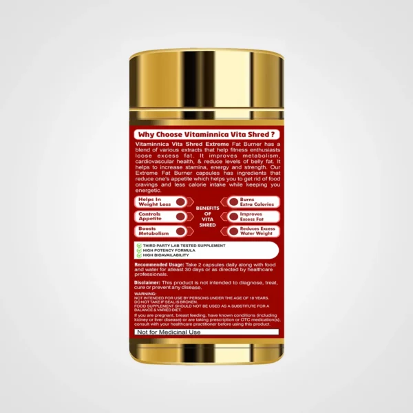 Vitaminnica Vita Shred Extreme Fat Burner- 60 Capsules