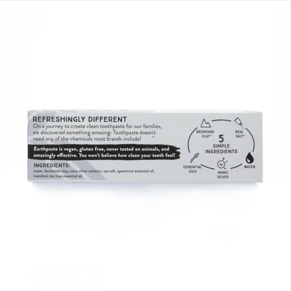 Redmond Earthpaste® With Silver  Unsweetened Spearmint