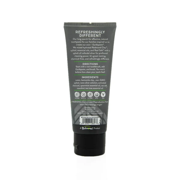Redmond Earthpaste® With Silver  Spearmint Charcoal
